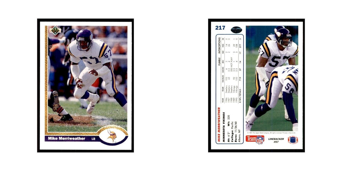 1991 Upper Deck Mike Merriweather Vikings #217