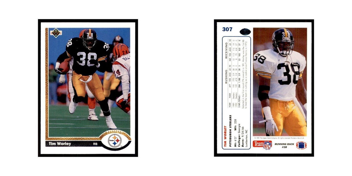 1991 Upper Deck Tim Worley Steelers #307