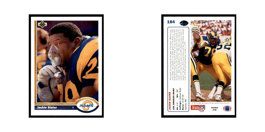 1991 Upper Deck Jackie Slater Rams #184