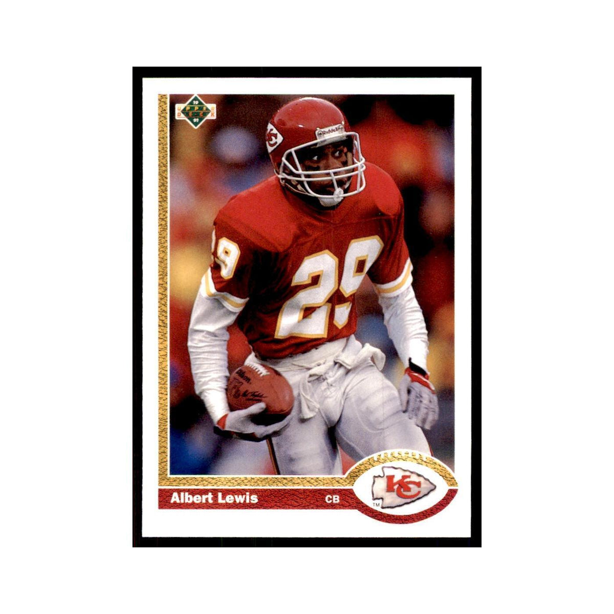 1991 Upper Deck Albert Lewis Chiefs #128
