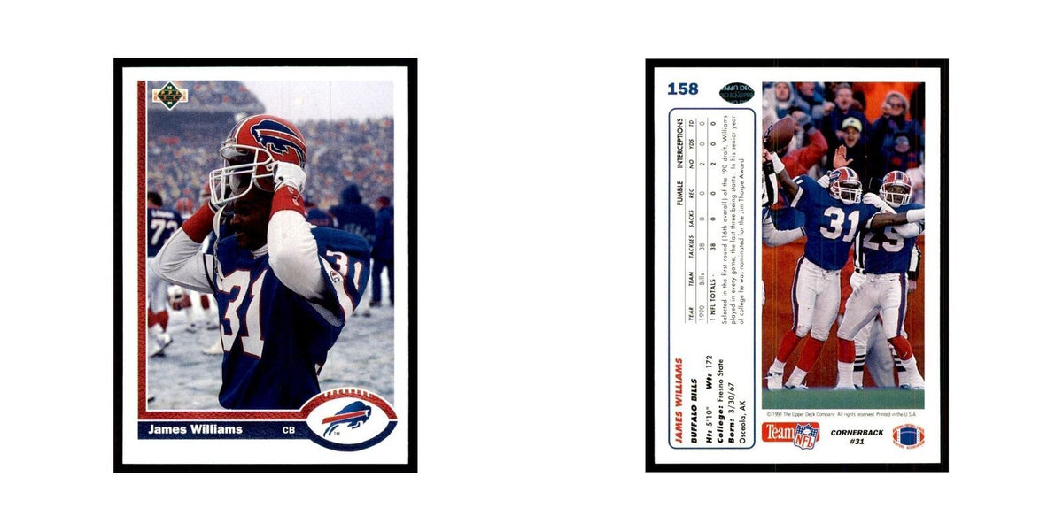1991 Upper Deck James Williams Bills #158
