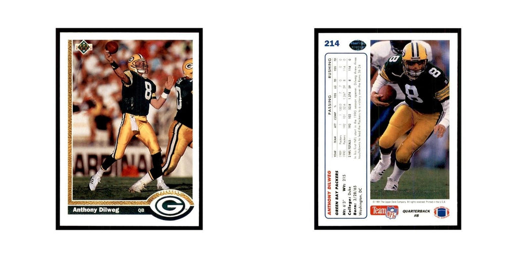 1991 Upper Deck Anthony Dilweg Packers #214