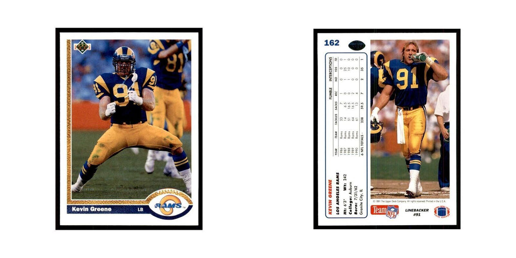 1991 Upper Deck Kevin Greene Rams #162