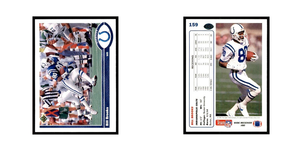 1991 Upper Deck Bill Brooks Colts #159