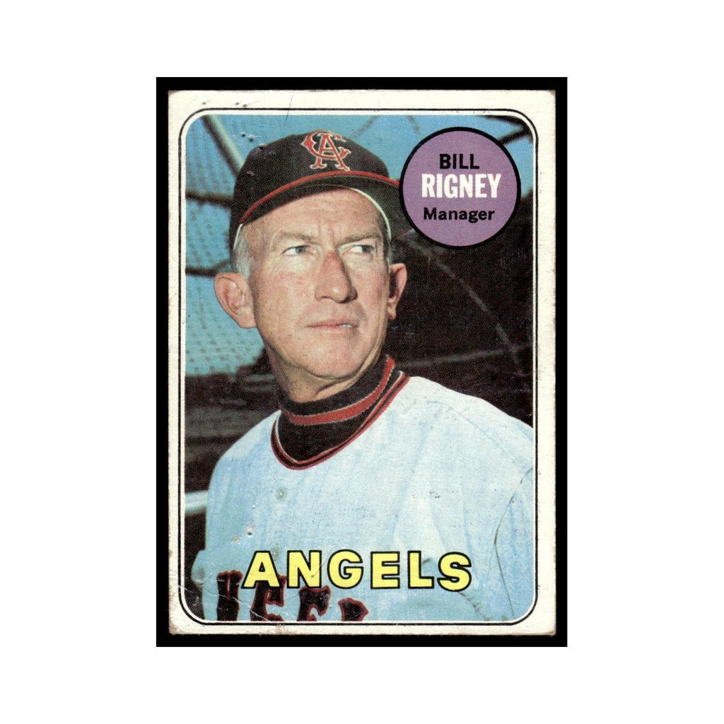 1969 Topps (damaged) Bill Rigney Angels #182