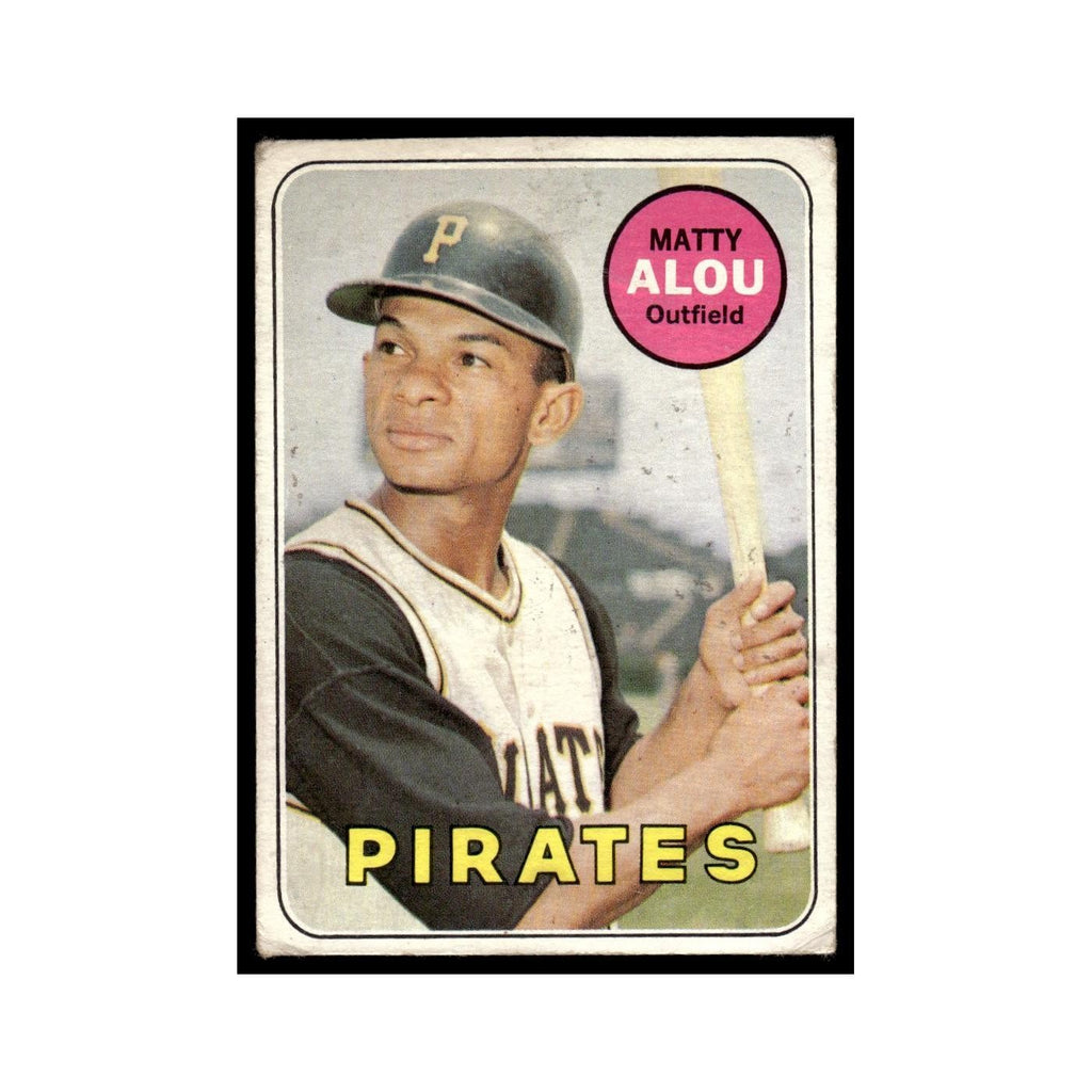 1969 Topps (damaged) Matty Alou Pirates #490