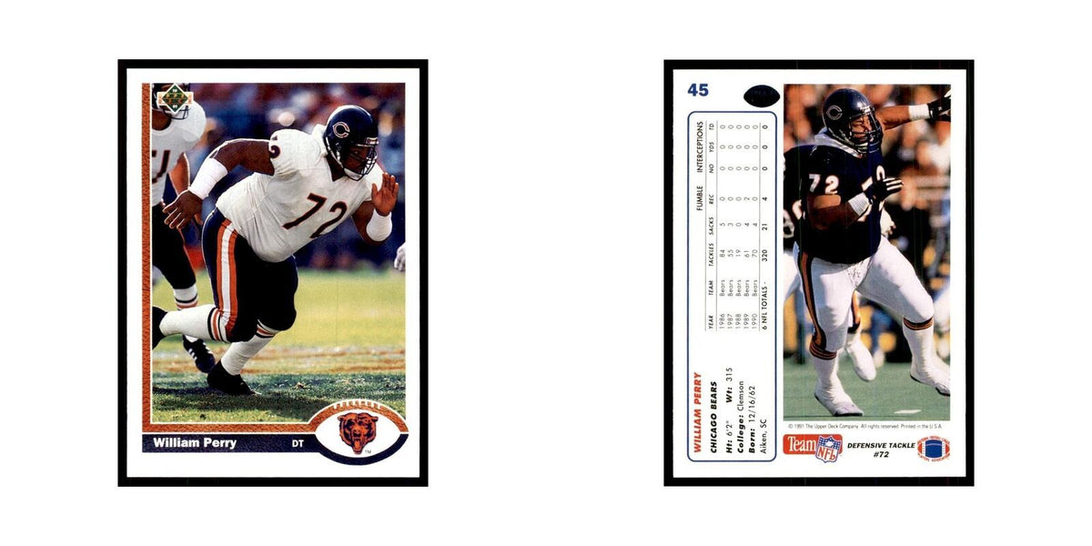 1991 Upper Deck William Perry Bears #45