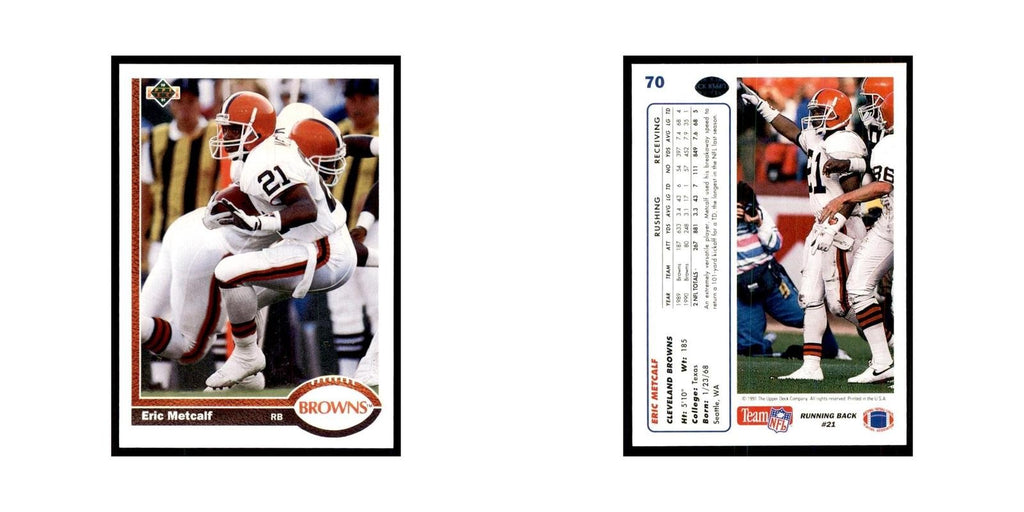 1991 Upper Deck Eric Metcalf Browns #70