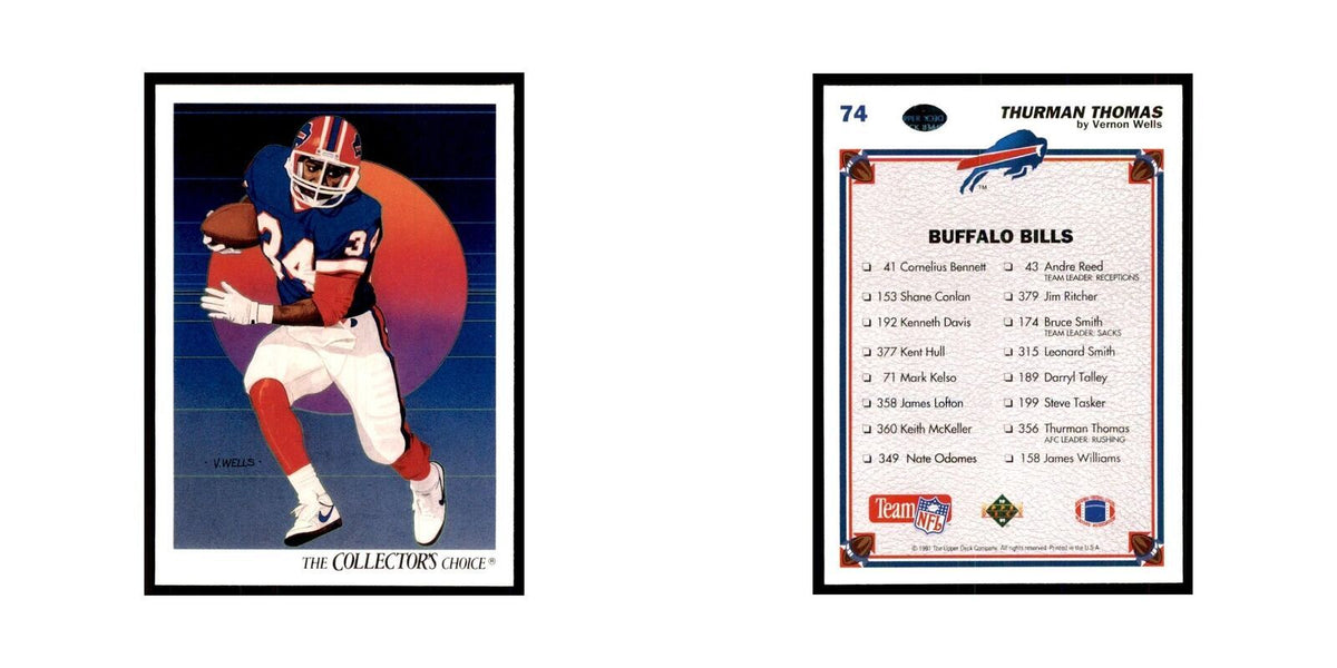 1991 Upper Deck Thurman Thomas Bills #74