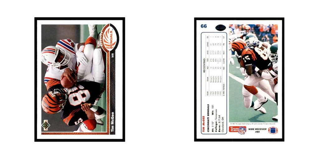 1991 Upper Deck Tim McGee Bengals #66