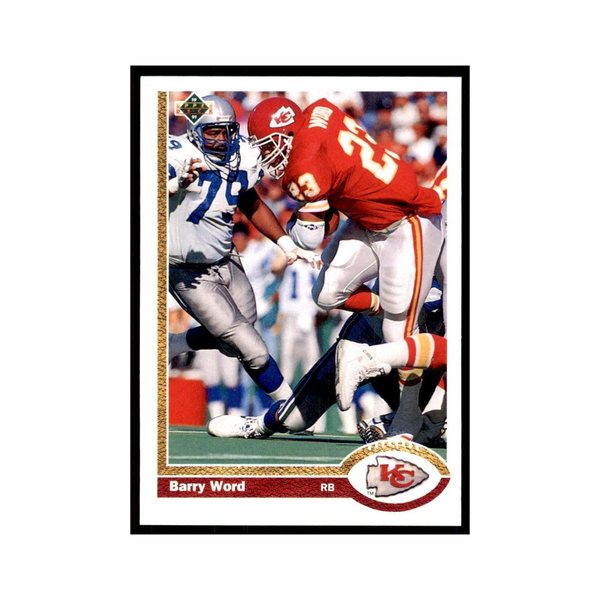 1991 Upper Deck Barry Word Chiefs #40