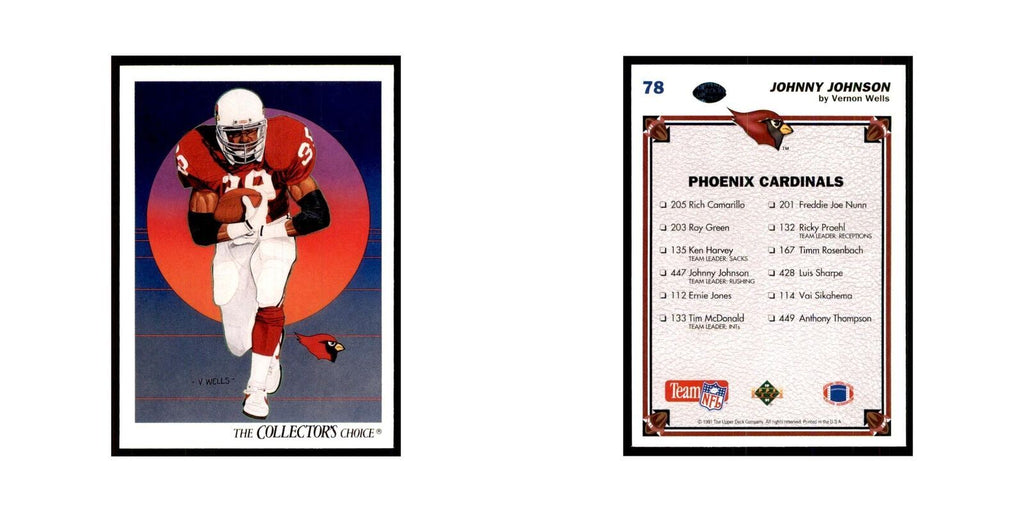 1991 Upper Deck Johnny Johnson Phoenix Cardinals #78
