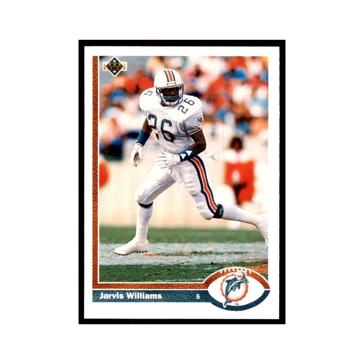 1991 Upper Deck Jarvis Williams Dolphins #51