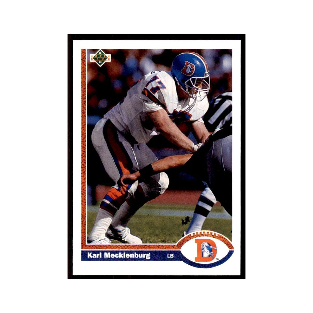 1991 Upper Deck Karl Mecklenburg Broncos #105