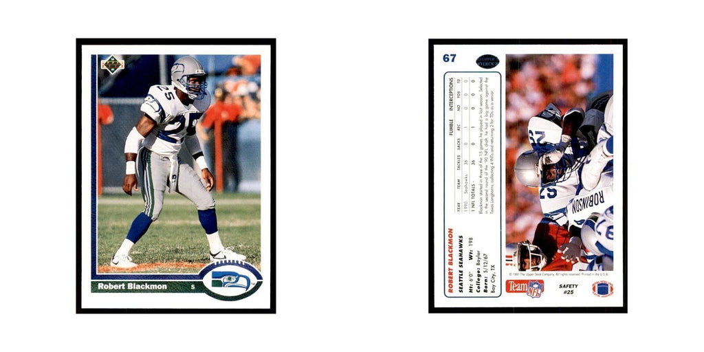 1991 Upper Deck Robert Blackmon Seahawks #67