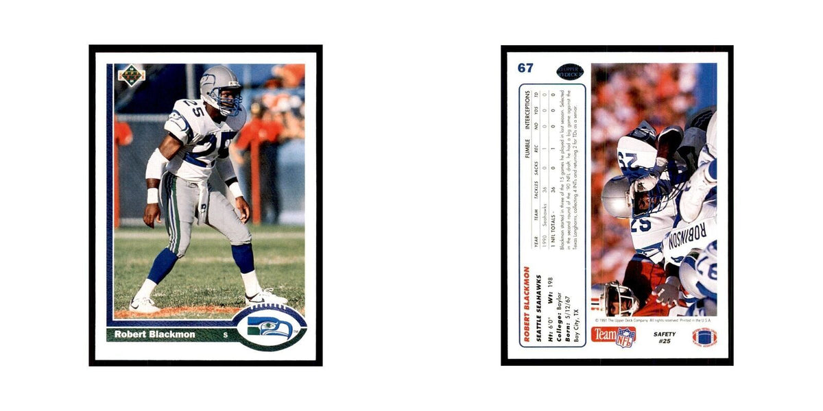 1991 Upper Deck Robert Blackmon Seahawks #67
