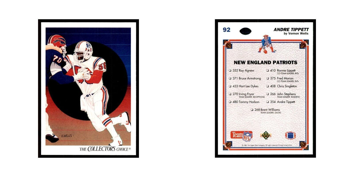1991 Upper Deck Andre Tippett Patriots #92