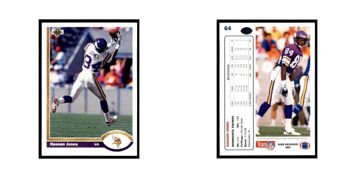 1991 Upper Deck Hassan Jones Vikings #64