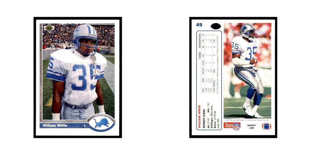 1991 Upper Deck William White Lions #49