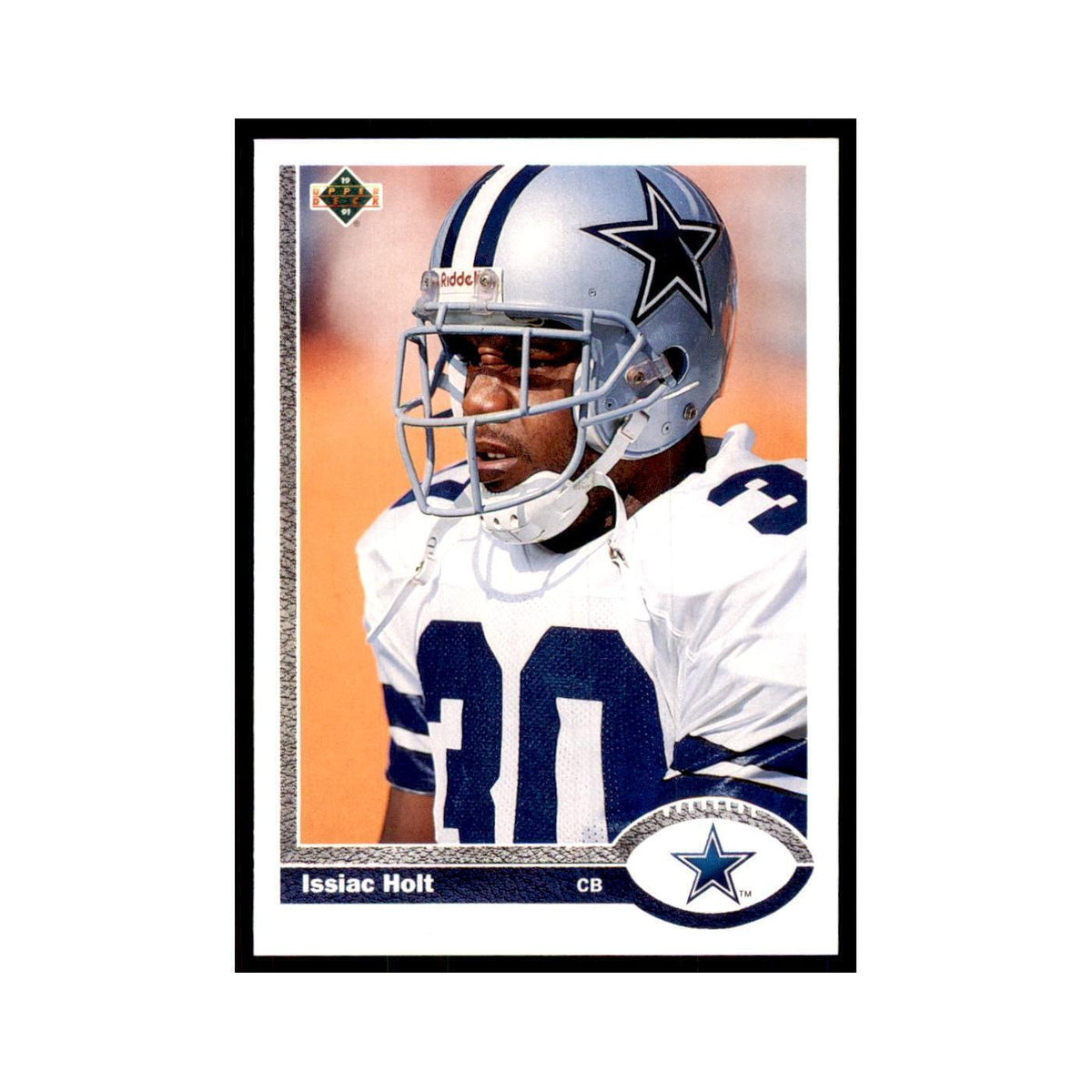 1991 Upper Deck Issiac Holt Cowboys #48