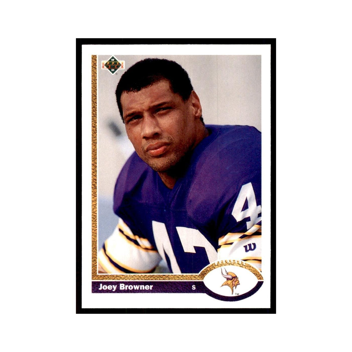 1991 Upper Deck Joey Browner Vikings #52