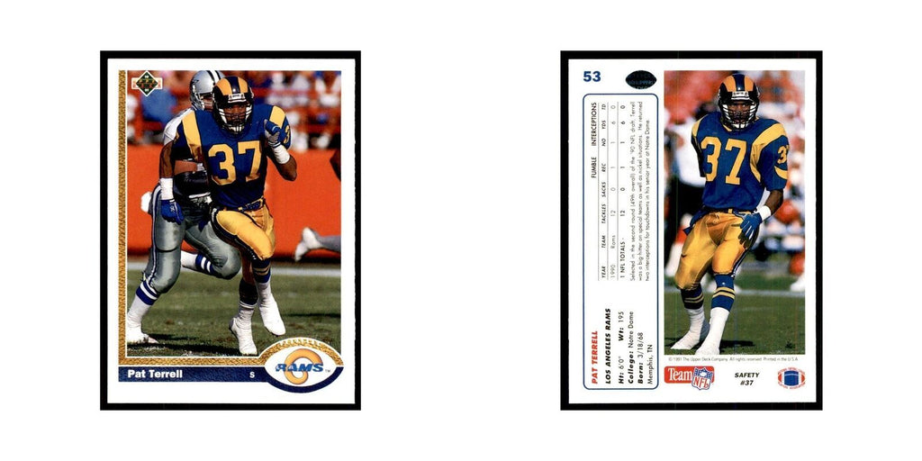 1991 Upper Deck Pat Terrell Rams #53
