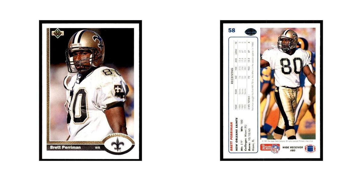 1991 Upper Deck Brett Perriman Saints #58