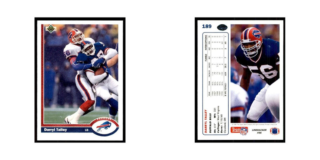 1991 Upper Deck Darryl Talley Bills #189