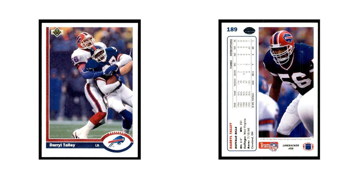 1991 Upper Deck Darryl Talley Bills #189