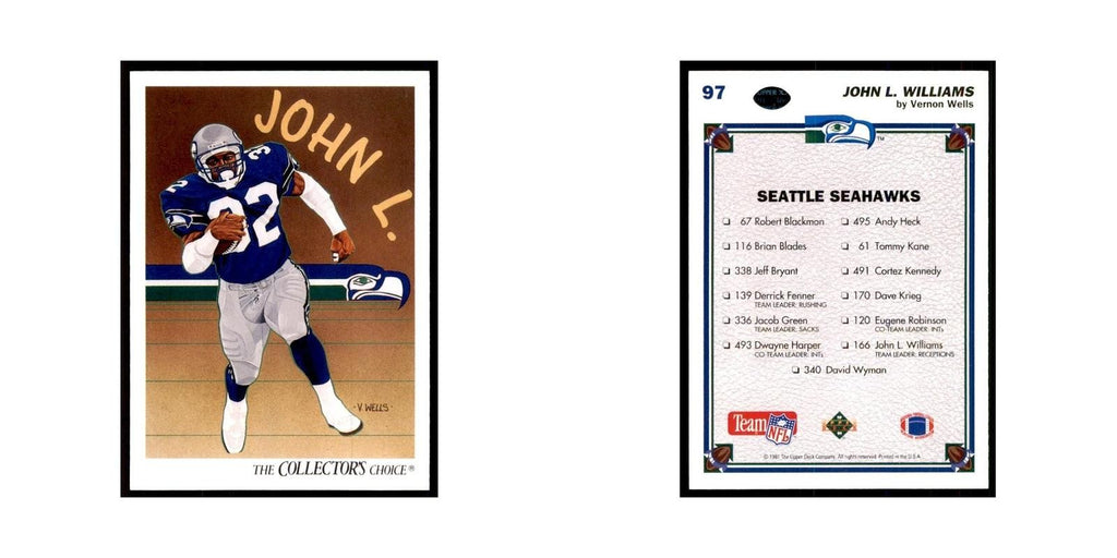 1991 Upper Deck John L. Williams Seahawks #97