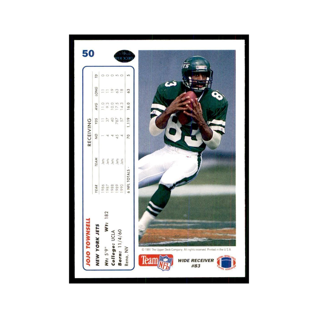 1991 Upper Deck JoJo Townsell Jets #50