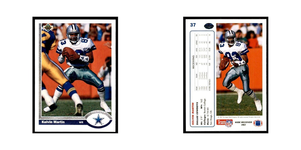 1991 Upper Deck Kelvin Martin Cowboys #37