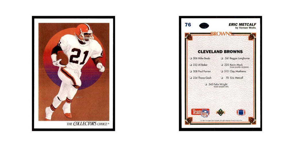 1991 Upper Deck Eric Metcalf Browns #76