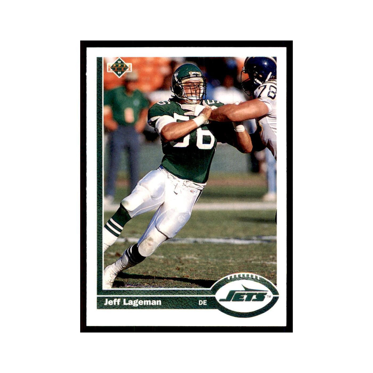 1991 Upper Deck Jeff Lageman Jets #63