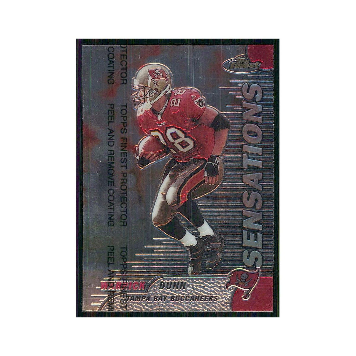 1999 Topps Finest w coating Warrick Dunn Buccaneers #146