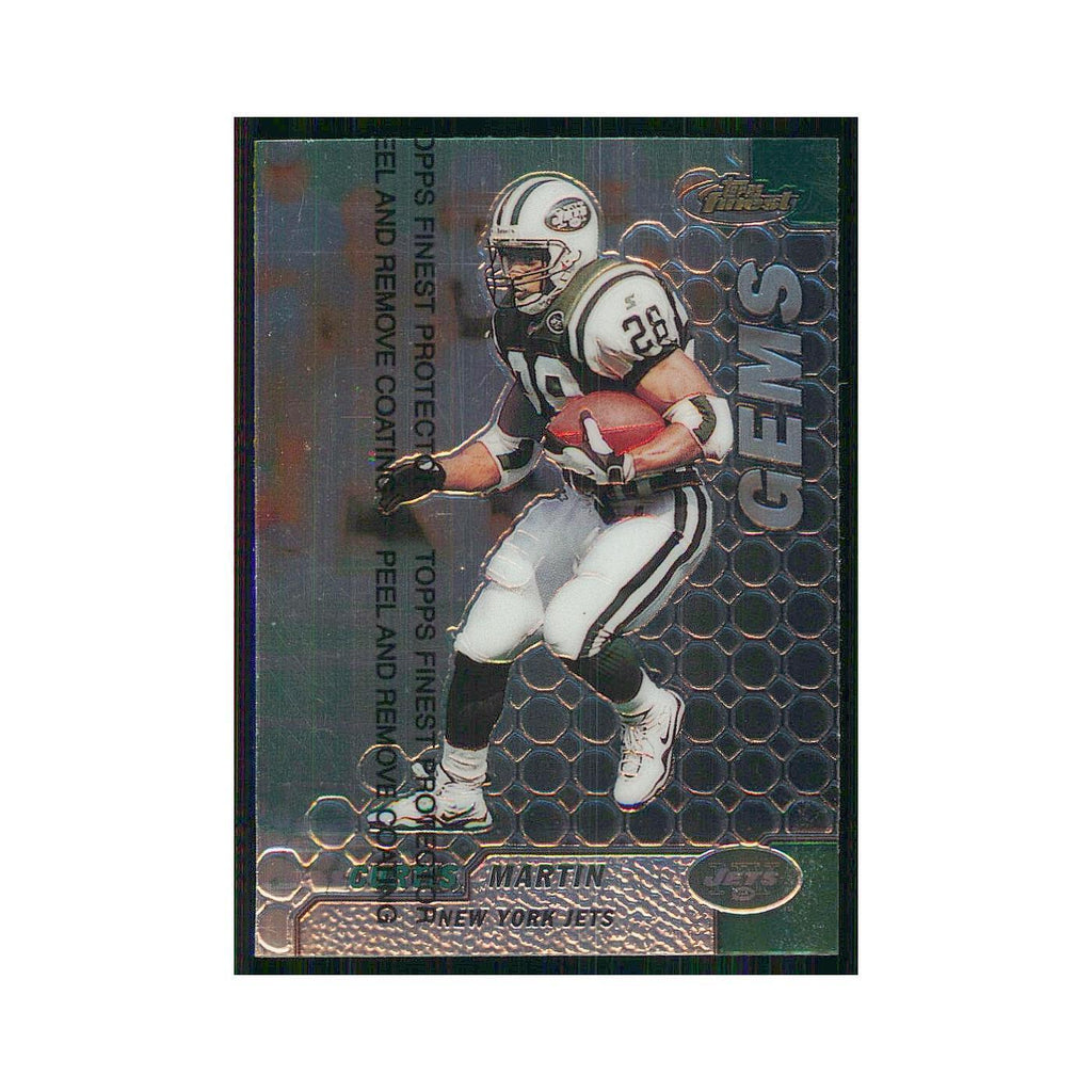 1999 Topps Finest w coating Curtis Martin Jets #127