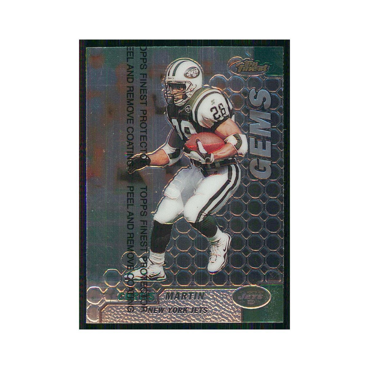 1999 Topps Finest w coating Curtis Martin Jets #127