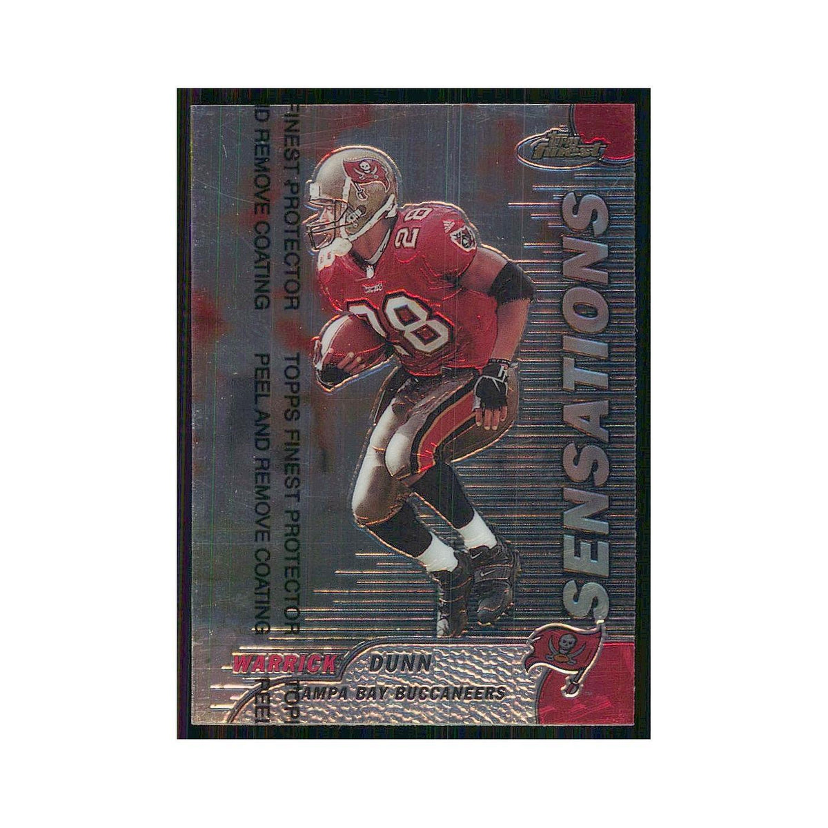 1999 Topps Finest w coating Warrick Dunn Buccaneers #146