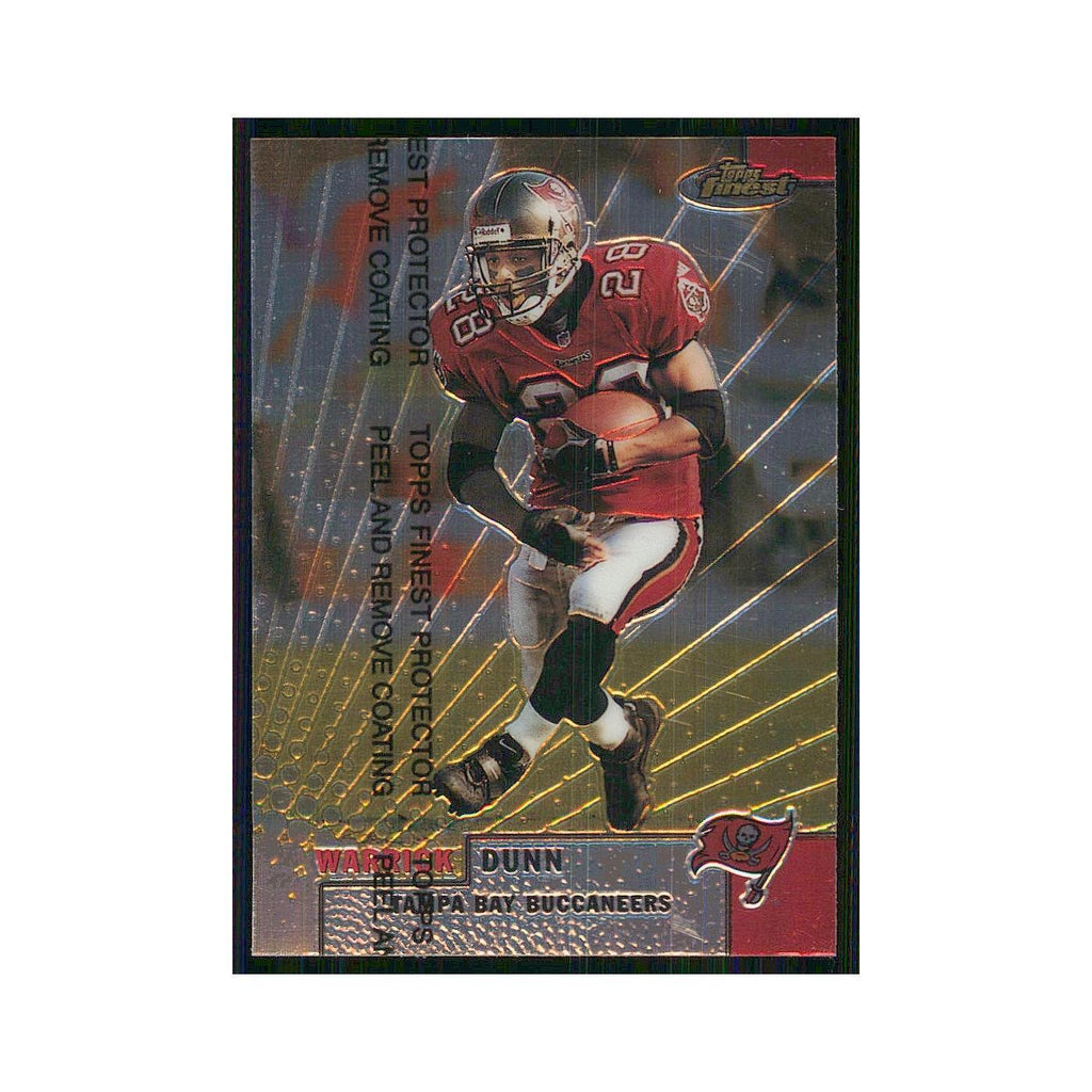 1999 Topps Finest w coating Warrick Dunn Buccaneers #9