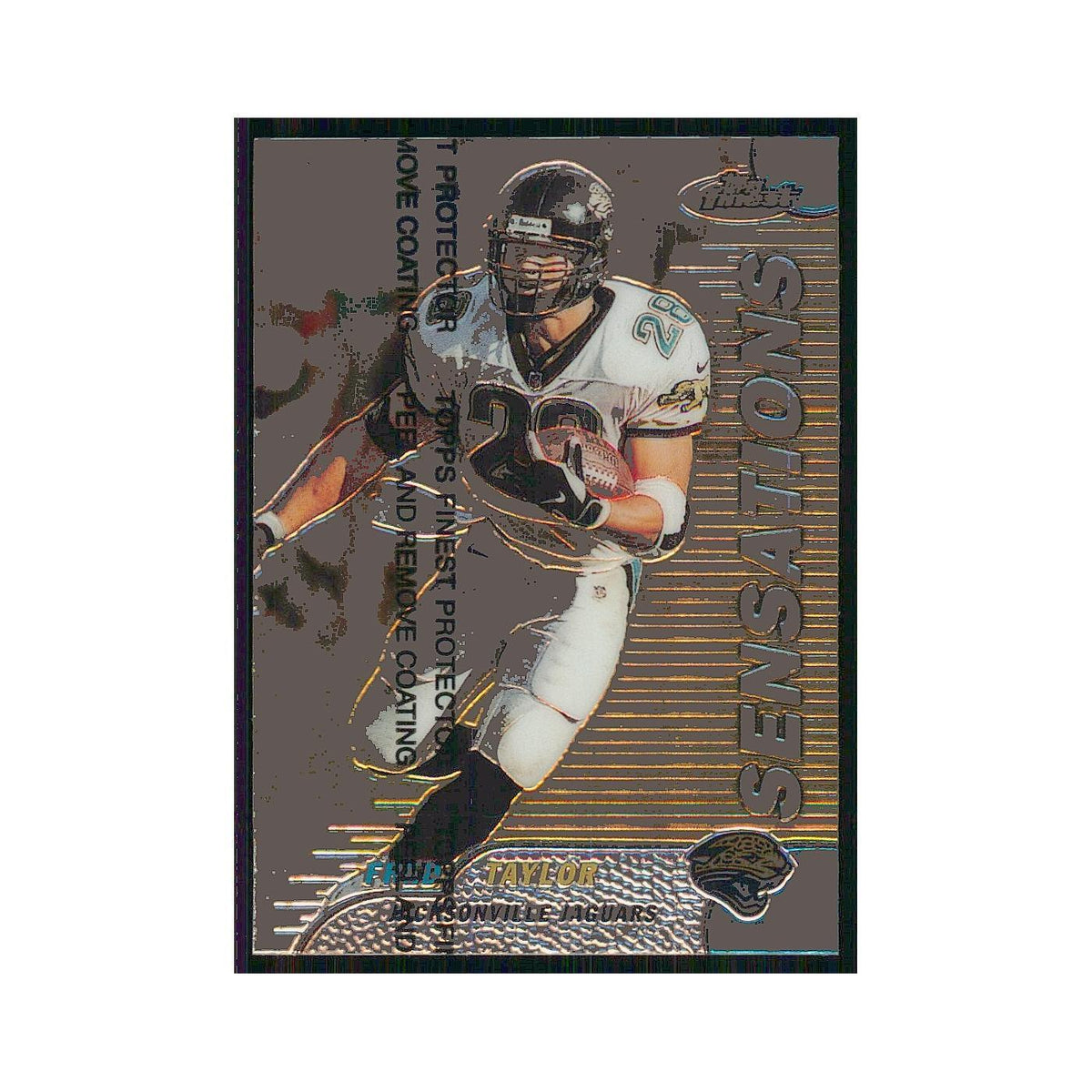 1999 Topps Finest w coating Fred Taylor Jaguars #140