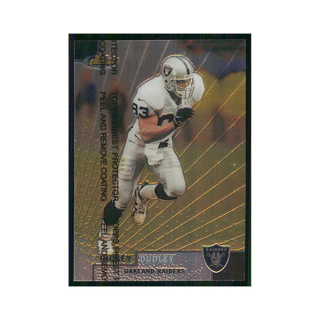 1999 Topps Finest w Coating Rickey Dudley Raiders #6