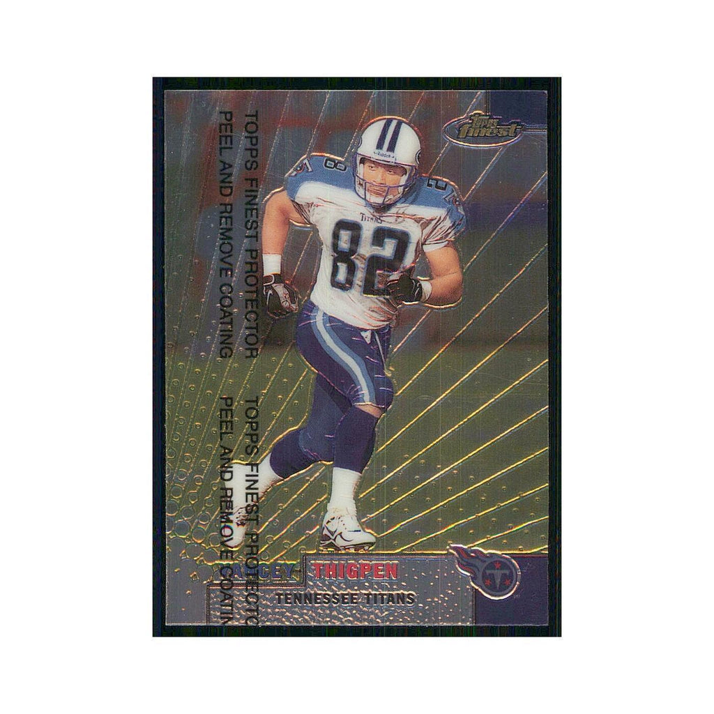 1999 Topps Finest w Coating Yancey Thigpen Titans #52