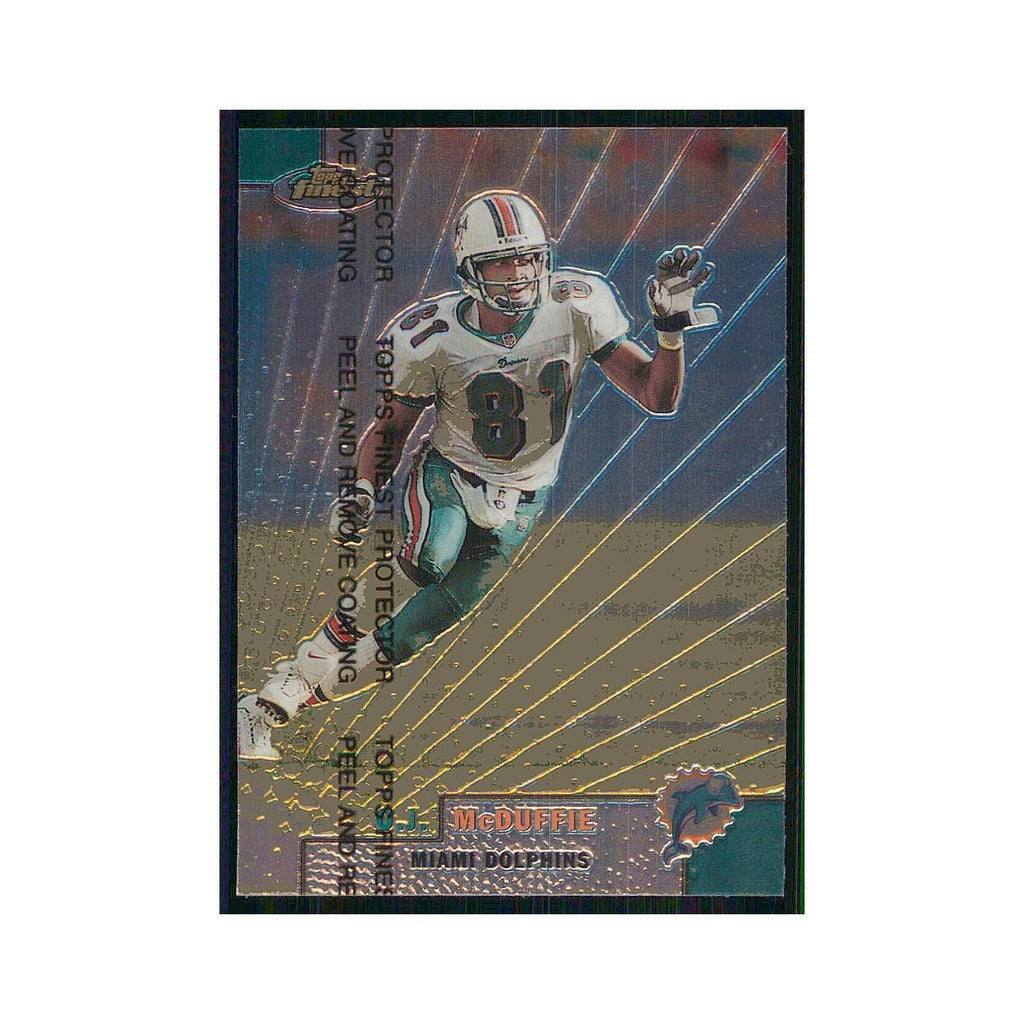 1999 Topps Finest w Coating O.J. McDuffie Dolphins #48