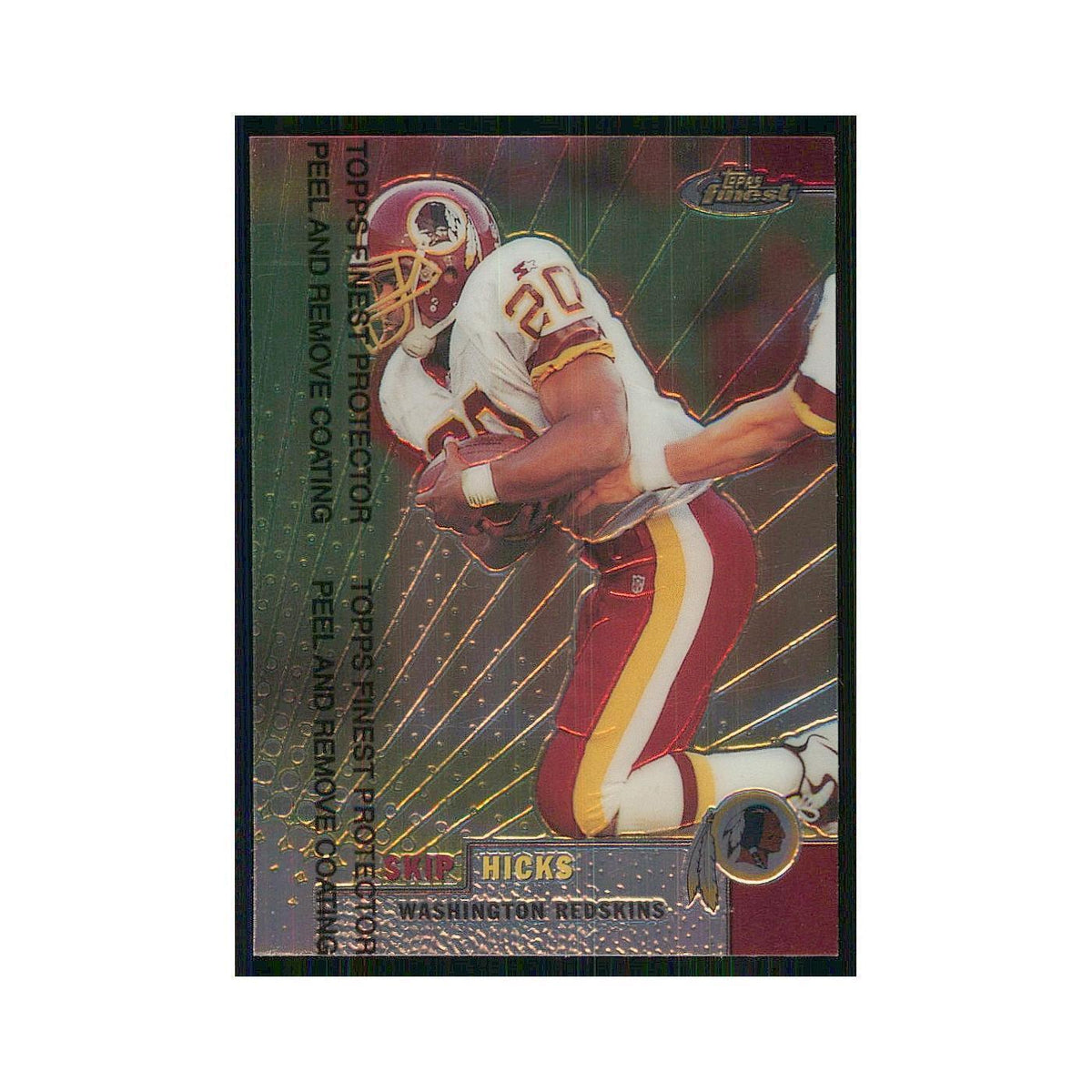 1999 Topps Finest w Coating Skip Hicks Redskins #102