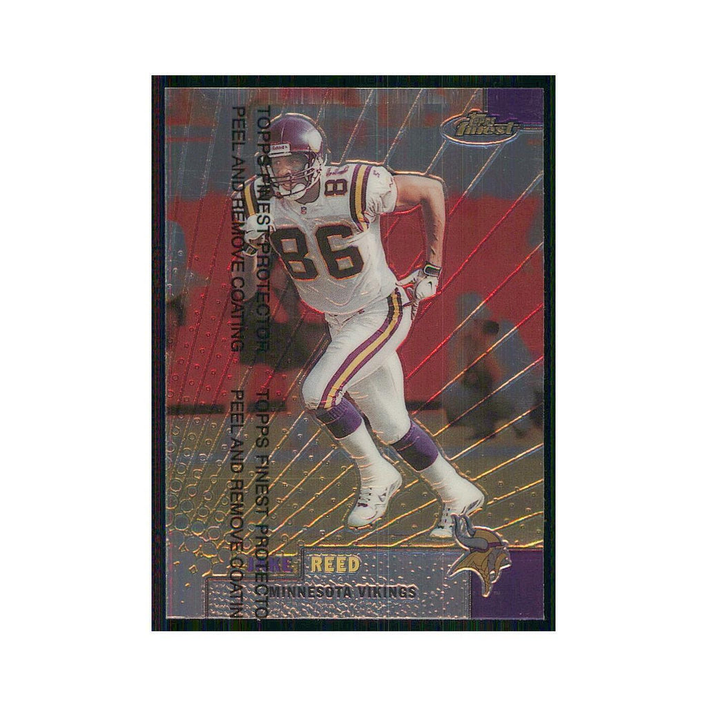 1999 Topps Finest w Coating Jake Reed Vikings #85