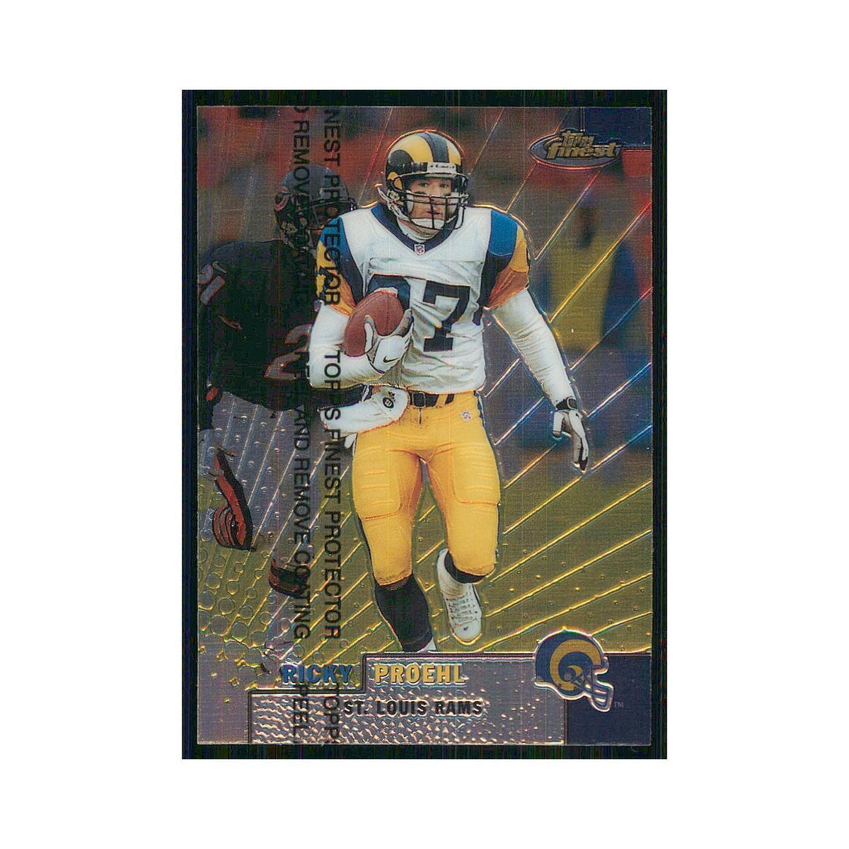 1999 Topps Finest w Coating Ricky Proehl St. Louis Rams #91