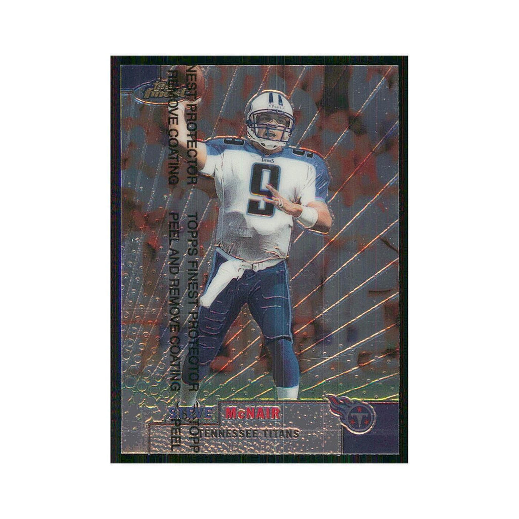 1999 Topps Finest w Coating Steve McNair Titans #35