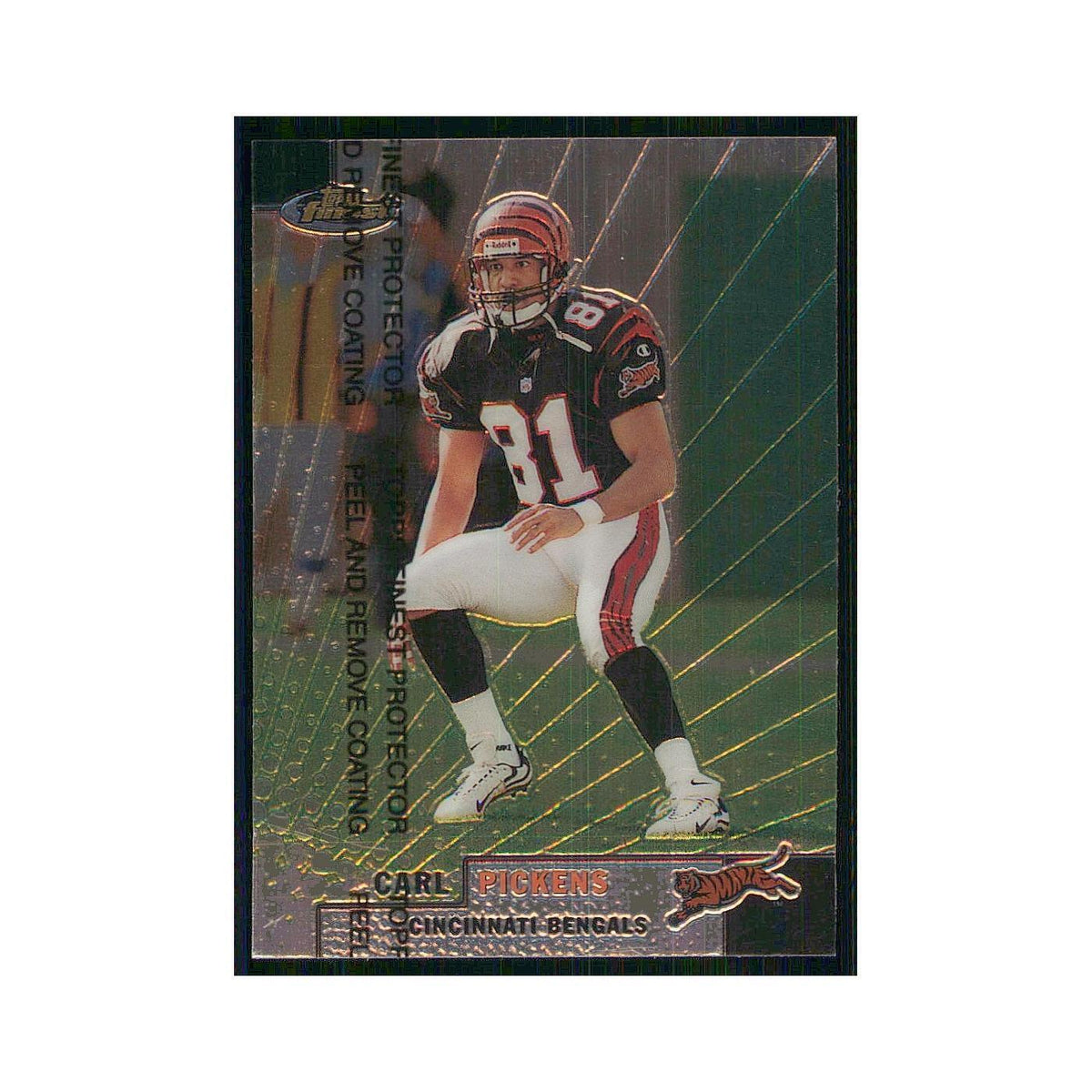 1999 Topps Finest w Coating Carl Pickens Bengals #62