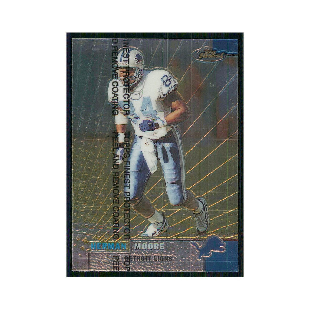 1999 Topps Finest w Coating Herman Moore Lions #37