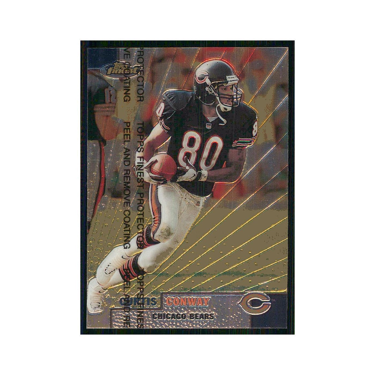 1999 Topps Finest w Coating Curtis Conway Bears #53